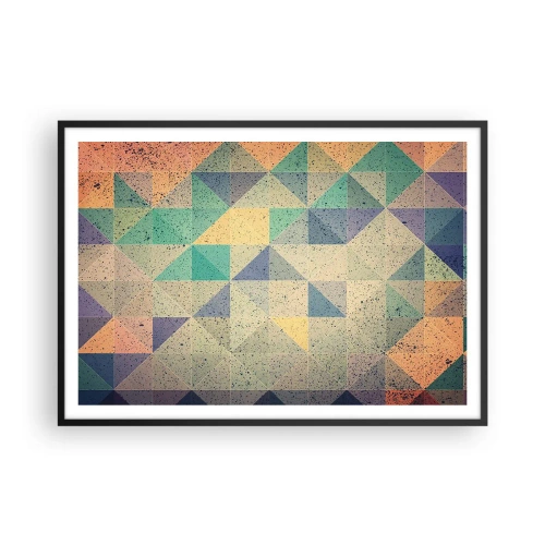 Affisch i svart ram - Trianglarnas republik - 100x70 cm