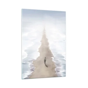 Glastavla - Bild på glas - Ljus framtid - 50x70 cm