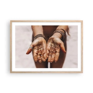 Affisch i ram av ljusek - Gåva för dig - 70x50 cm