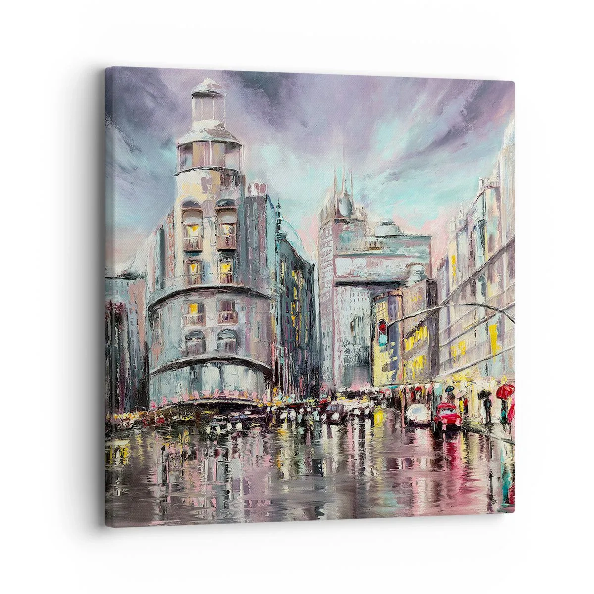 Canvastavla - Bild på duk - Det blir en lyckad kväll - 30x30 cm