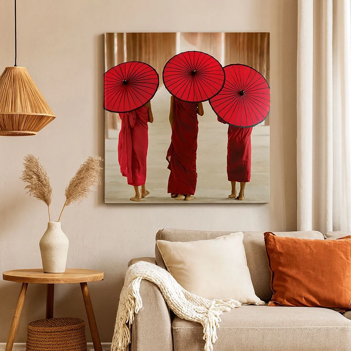 Canvastavla - Bild på duk - På väg mot Rena landet - 30x30 cm