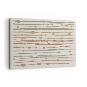 Canvastavla - Bild på duk - Musikalisk färgnotation - 120x80 cm