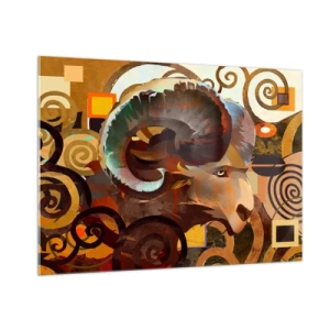 Glastavla - Bild på glas - Magi - religion - ritualer - 100x70 cm