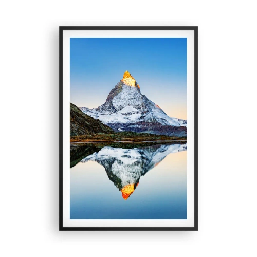 Affisch i svart ram - Två världar - 61x91 cm