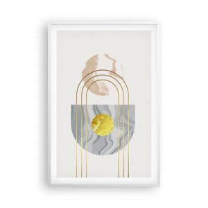 Affisch i vit ram - Ljushet och sken - 61x91 cm