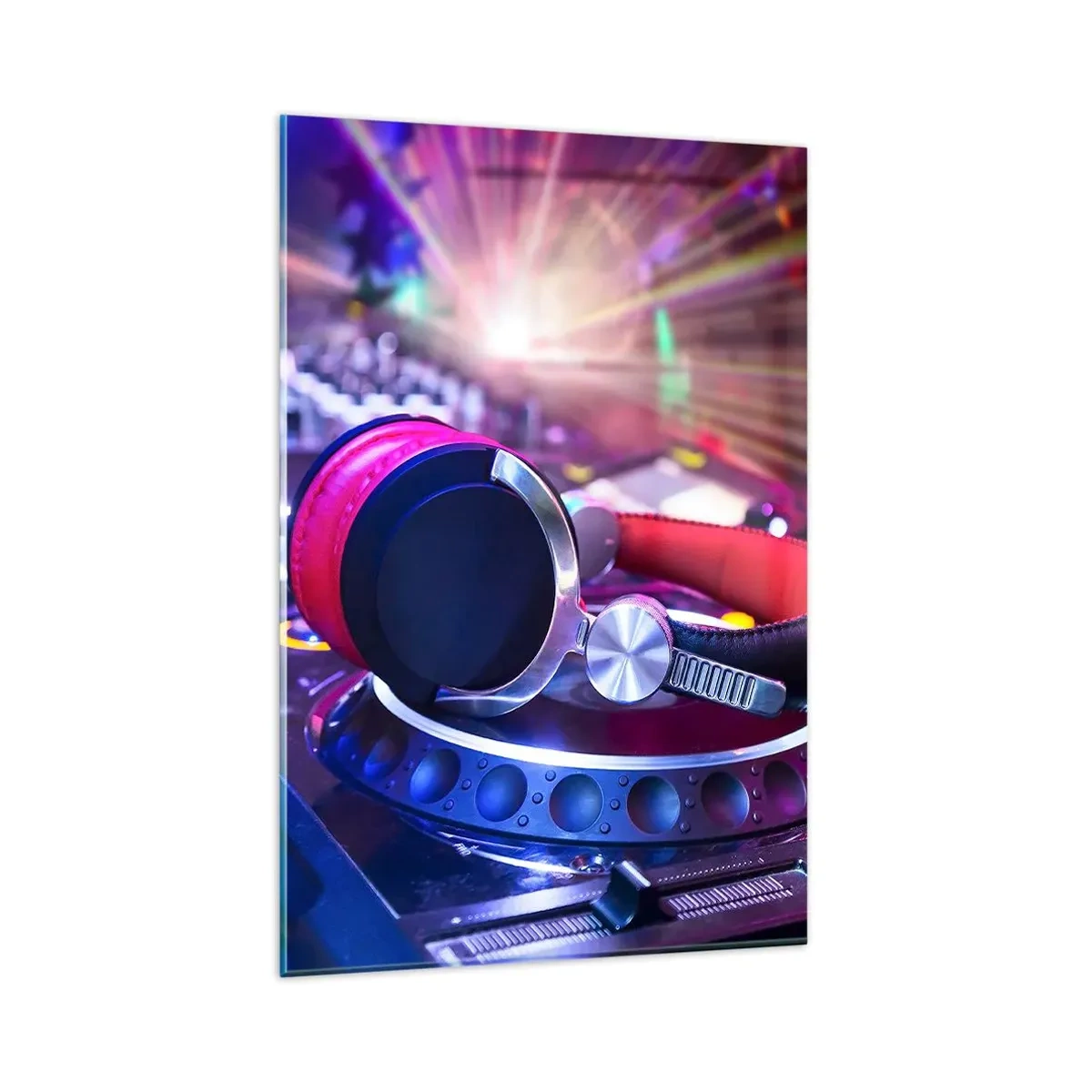 Glastavla - Bild på glas - Låt partyt börja - 80x120 cm