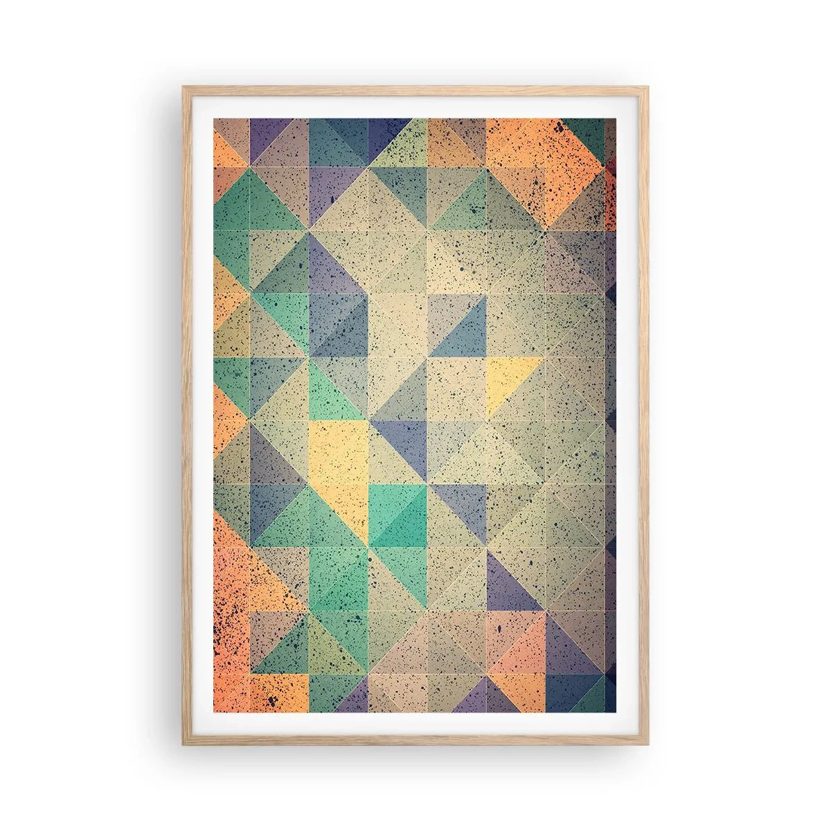 Affisch i ram av ljusek - Trianglarnas republik - 70x100 cm