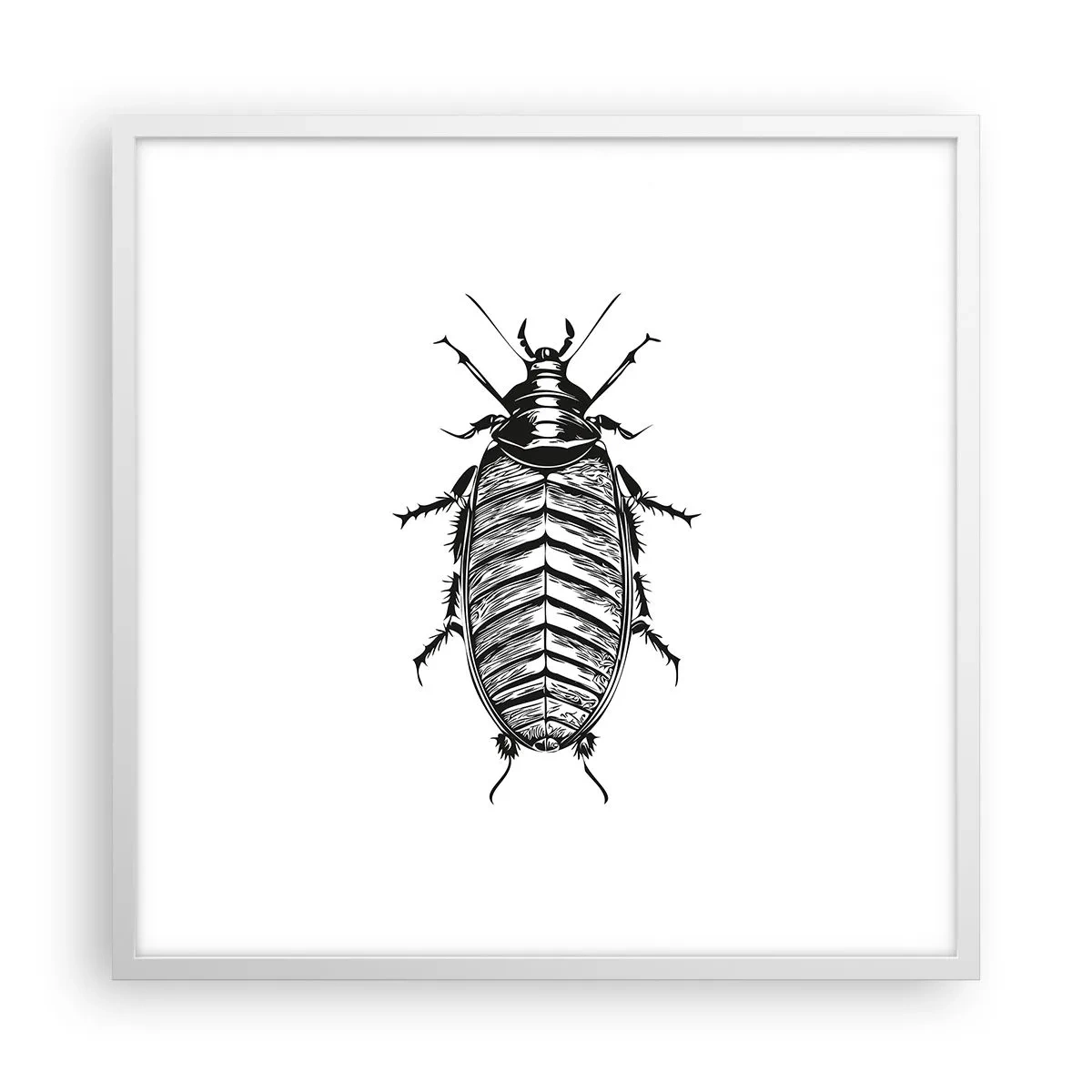 Affisch i vit ram - Vilket exemplar! - 60x60 cm