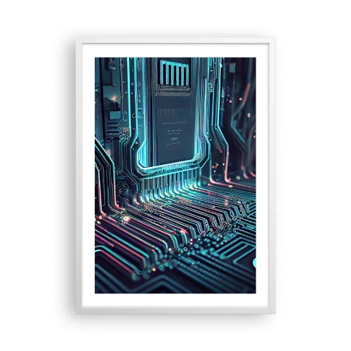 Affisch i vit ram - Så här tänker jag... - 50x70 cm