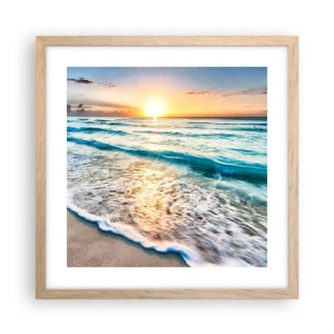 Affisch i ram av ljusek - Vy värd besväret - 40x40 cm