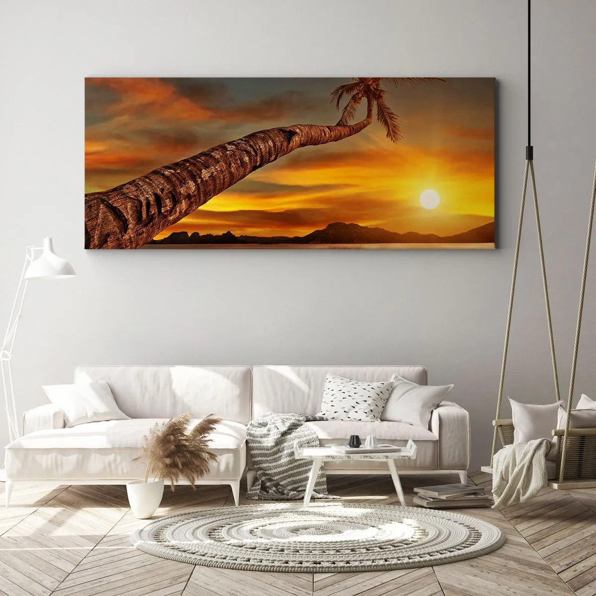 Canvastavla - Bild på duk - Exotisk semester, ett äventyr i Karibien - 100x40 cm