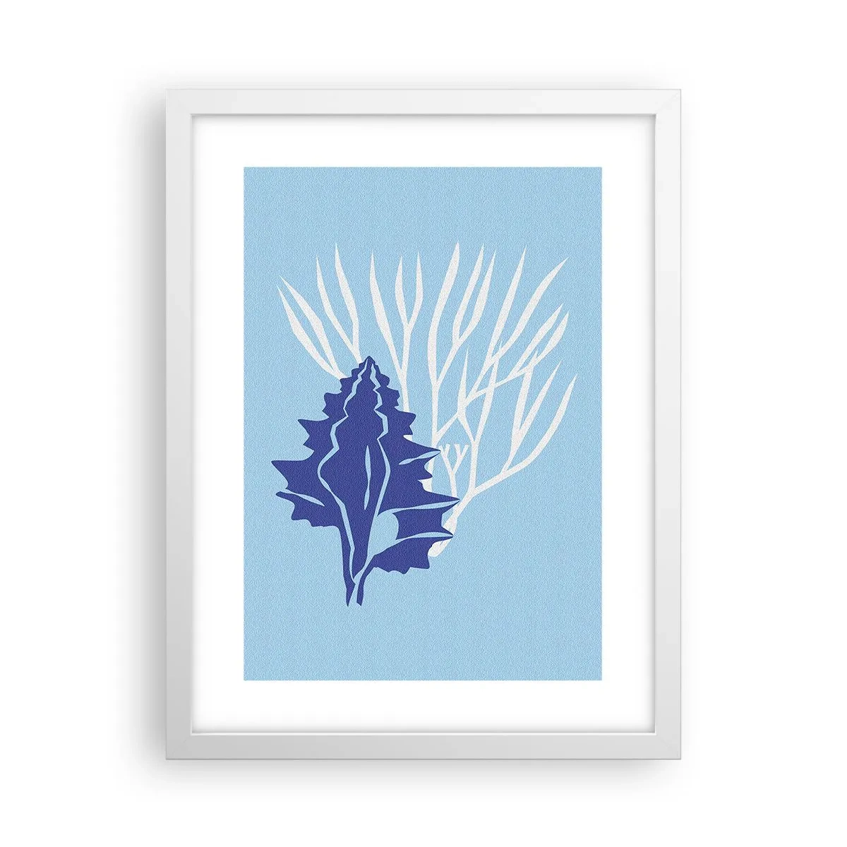 Affisch i vit ram - Bladformer - 30x40 cm