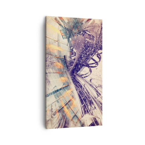 Canvastavla - Bild på duk - Med hög fart - 45x80 cm