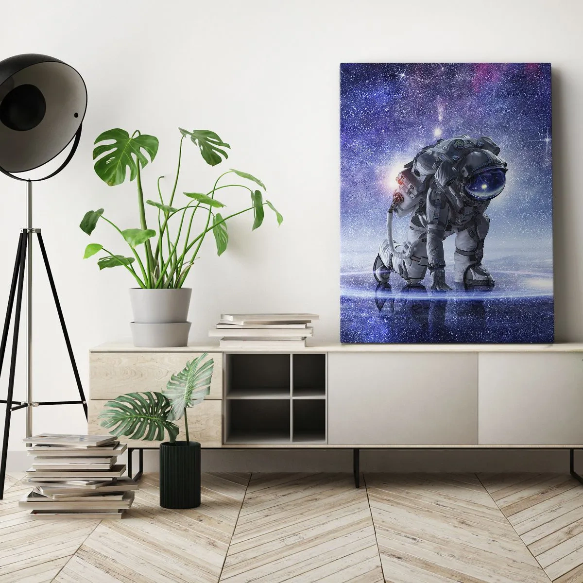 Canvastavla - Bild på duk - Stjärnig himmel över mig - 50x70 cm