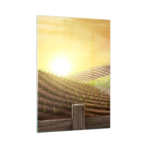 Glastavla - Bild på glas - Sagolik farm - 50x70 cm