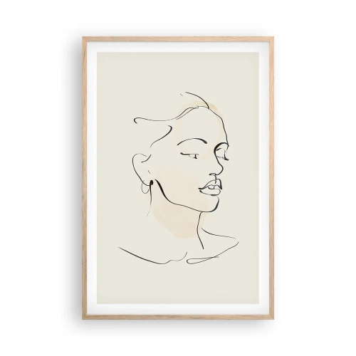 Affisch i ram av ljusek - Säkra drag - 61x91 cm