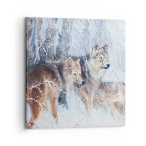 Canvastavla - Bild på duk - Akta! Någon kommer - 70x70 cm