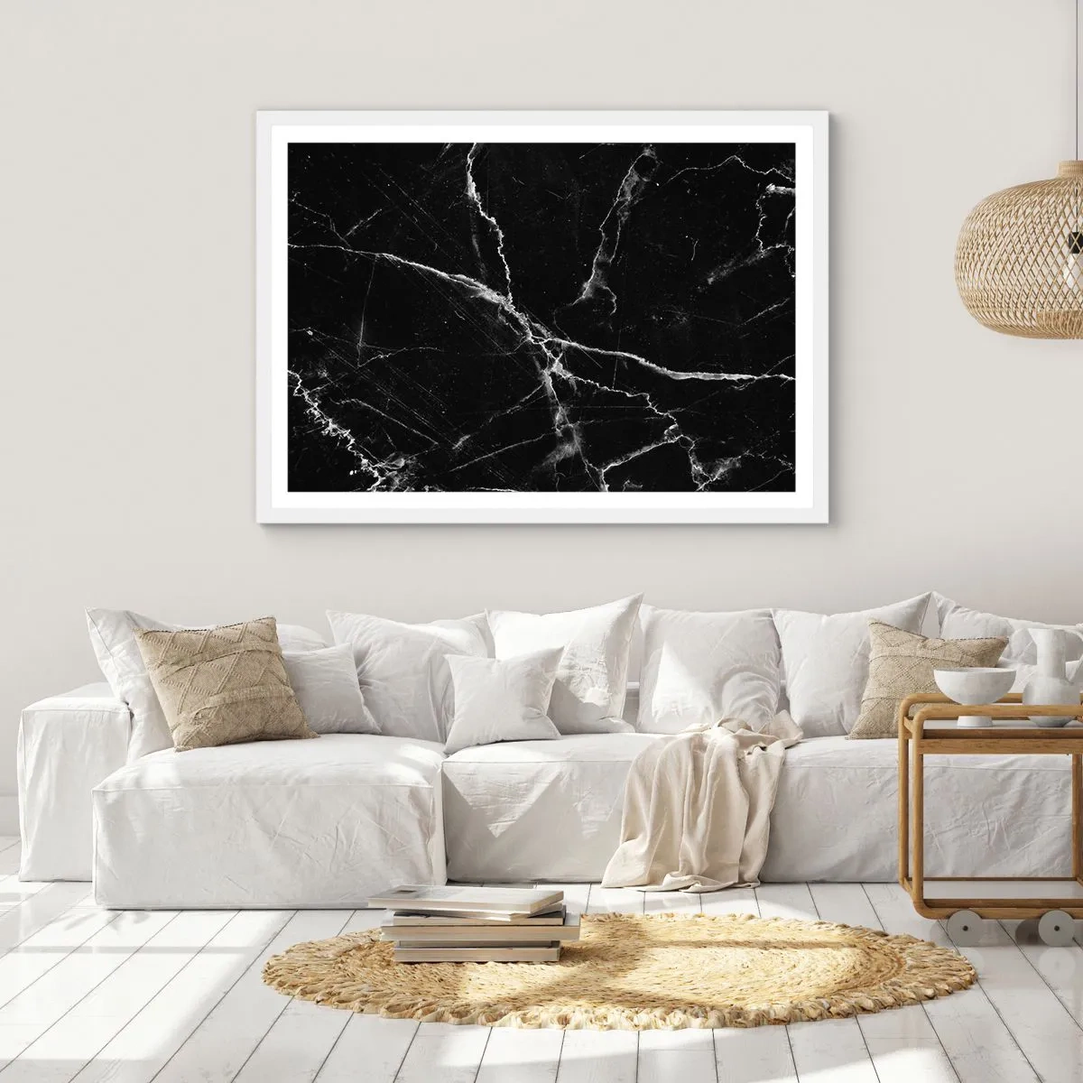 Affisch i vit ram - Stenens hemliga liv - 50x40 cm