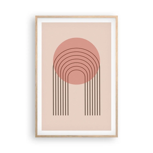 Affisch i ram av ljusek - Ostoppad attraktionskraft - 61x91 cm