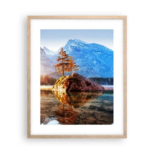 Affisch i ram av ljusek - Naturen i ett nytt ljus - 40x50 cm