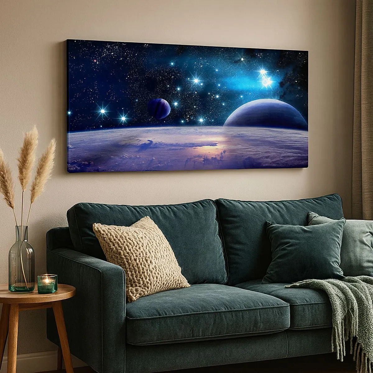 Canvastavla - Bild på duk - Fortfarande ensamma? - 100x40 cm