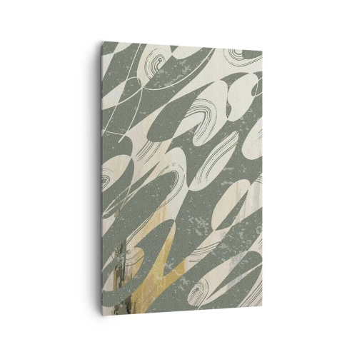 Canvastavla - Bild på duk - Rytmisk abstraktion - 80x120 cm