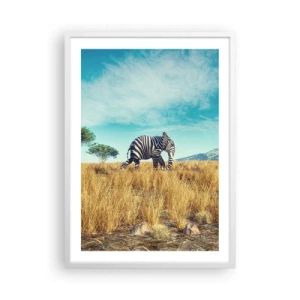 Affisch i vit ram - Grått är ute - 50x70 cm