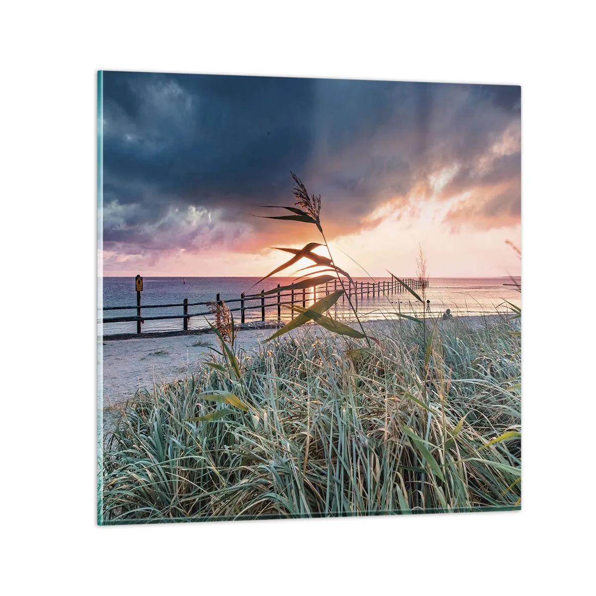 Glastavla - Bild på glas - Försvinner inte med vinden - 50x50 cm