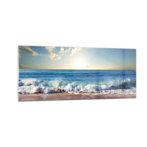 Glastavla - Bild på glas - Rörlighet och orörlighet samtidigt - 100x40 cm