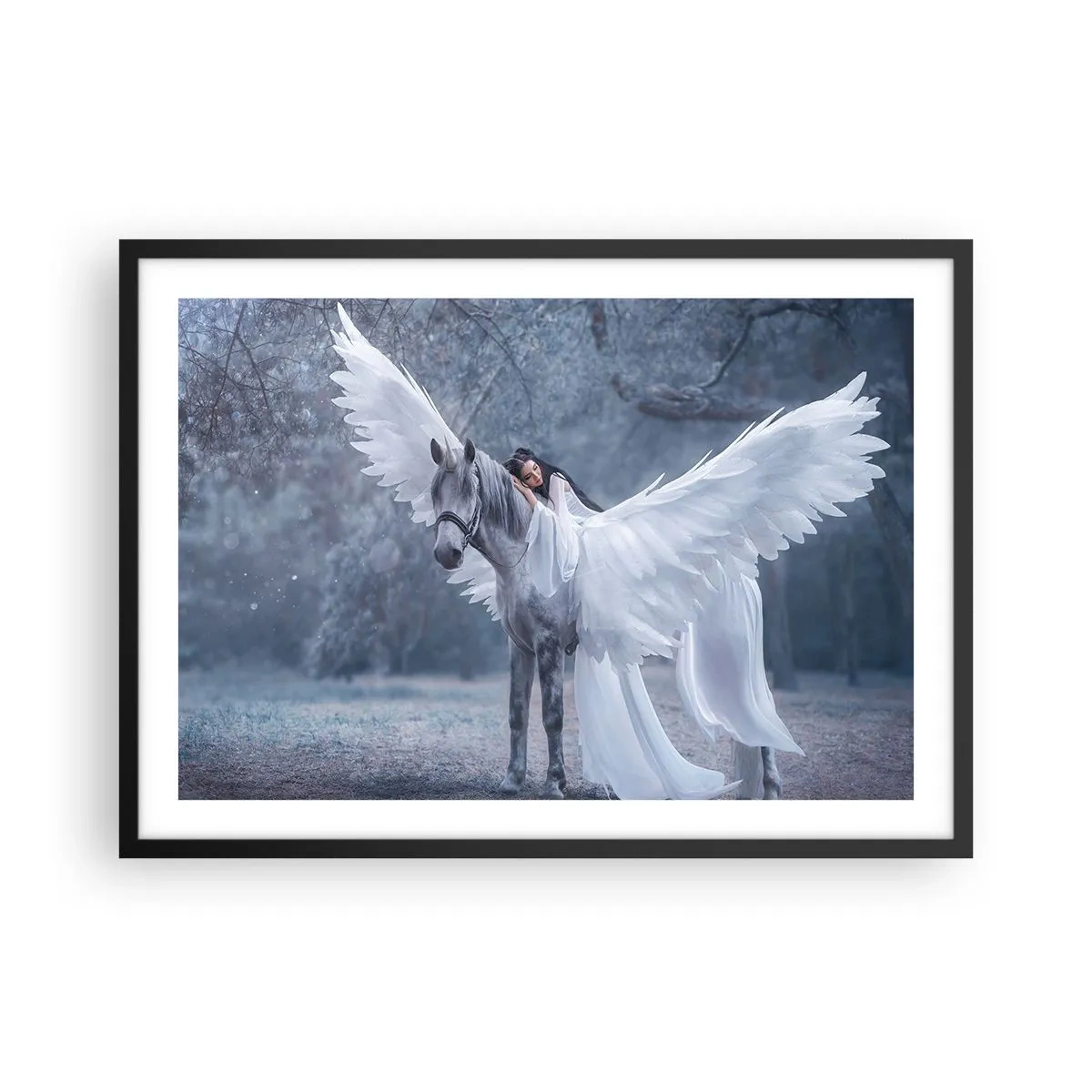 Affisch i svart ram - En stund full av inspiration - 70x50 cm