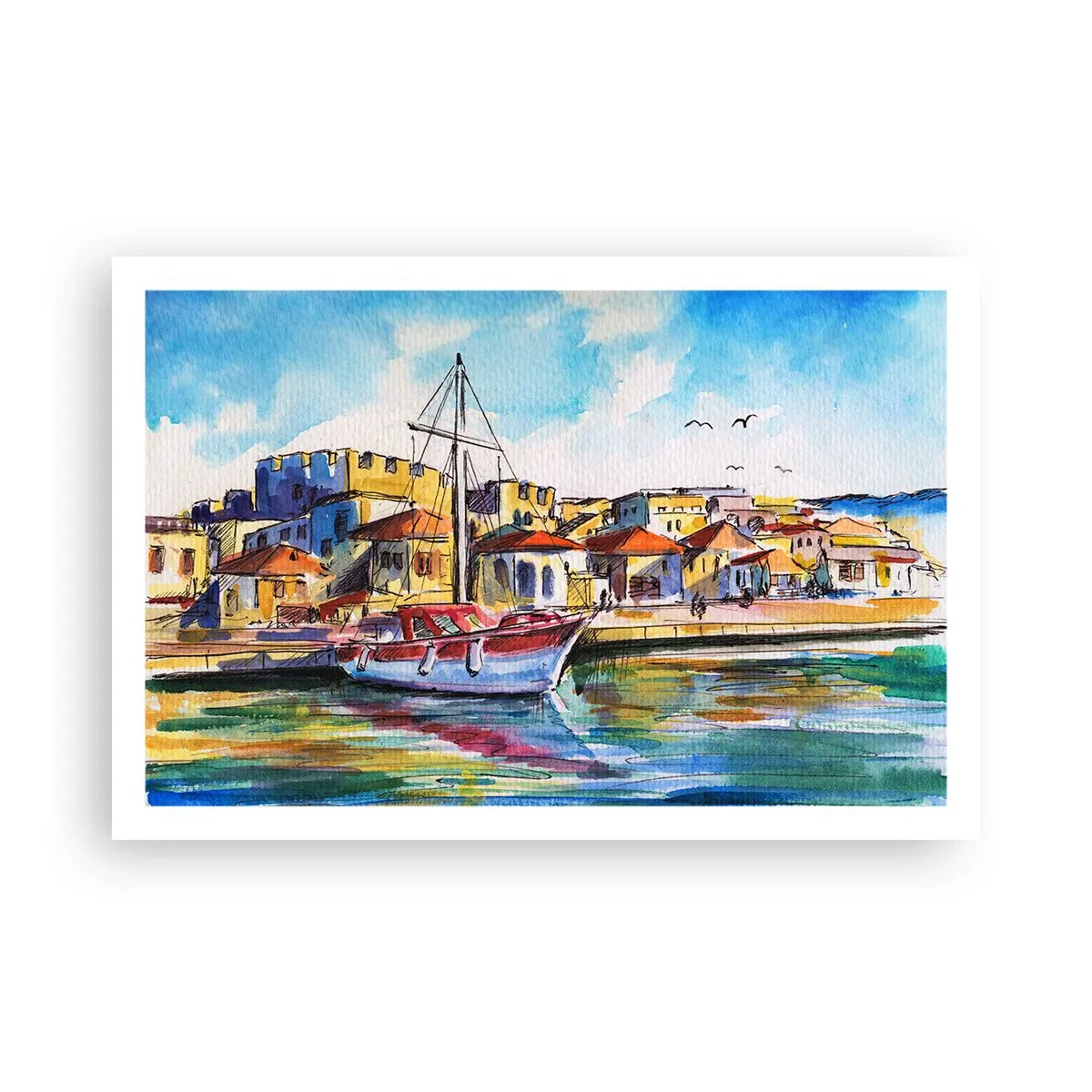 Affisch - Regnbågseftermiddag - 91x61 cm