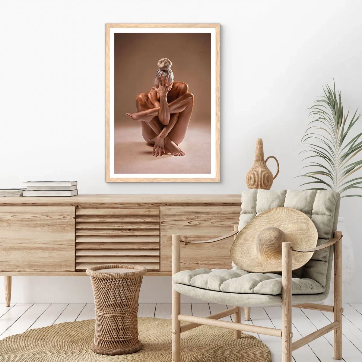 Affisch i ram av ljusek - Kroppens och själens enighet - 50x70 cm