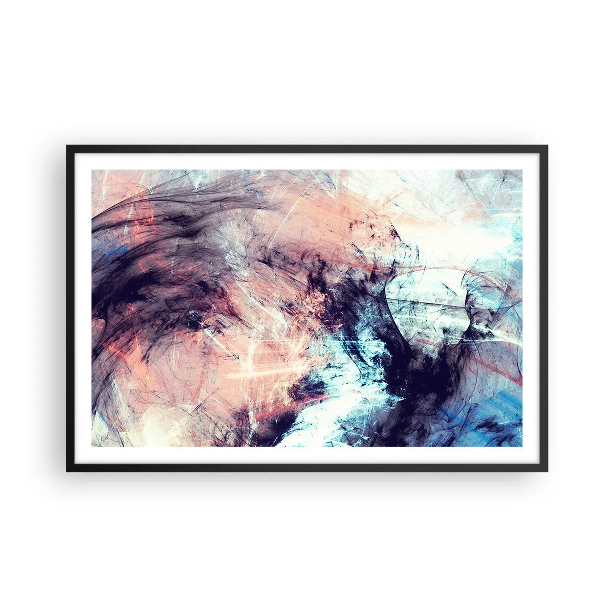 Affisch i svart ram - Känn vinden - 91x61 cm