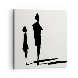 Canvastavla - Bild på duk - Säkert tillsammans? - 70x70 cm