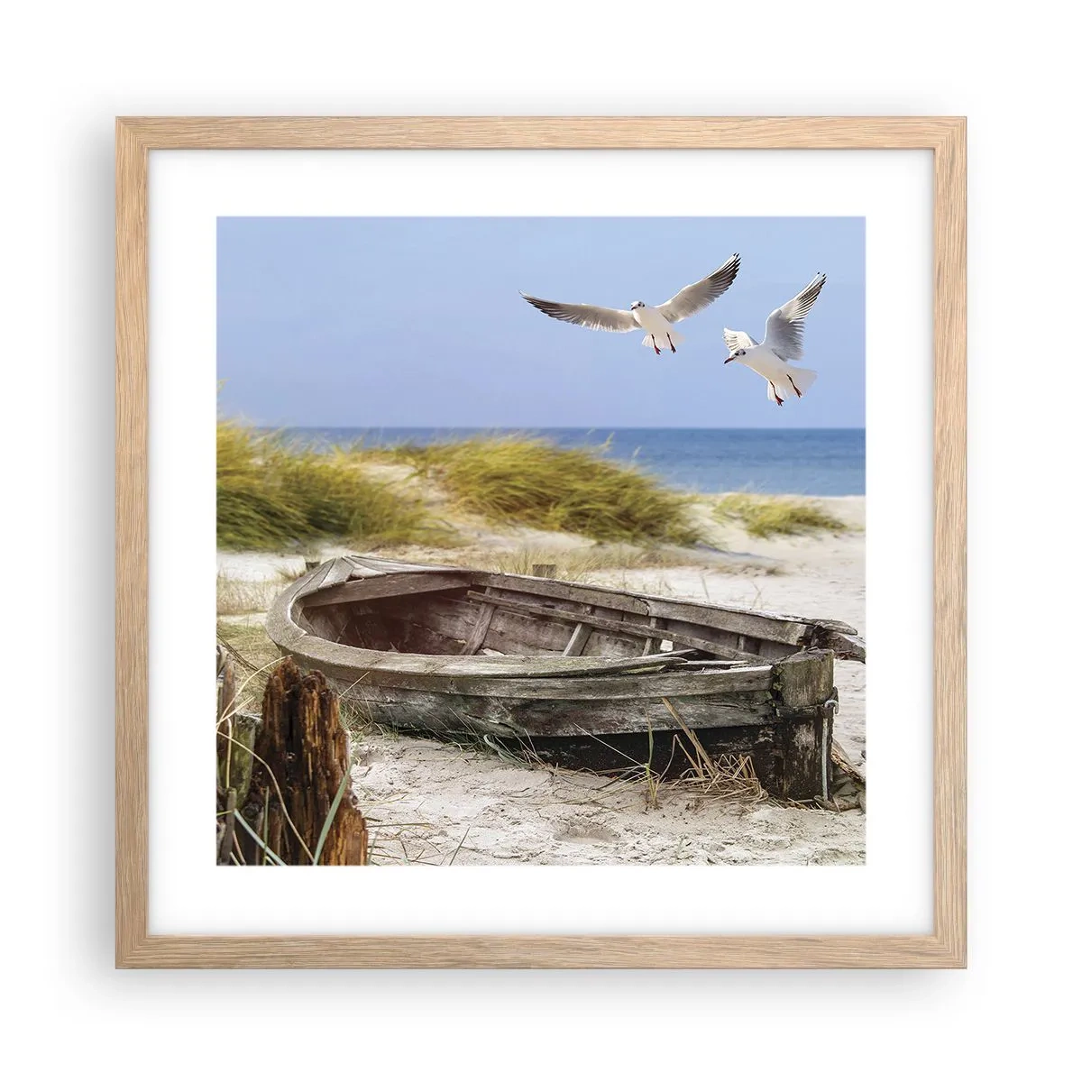 Affisch i ram av ljusek - Doppade i vinden - 40x40 cm