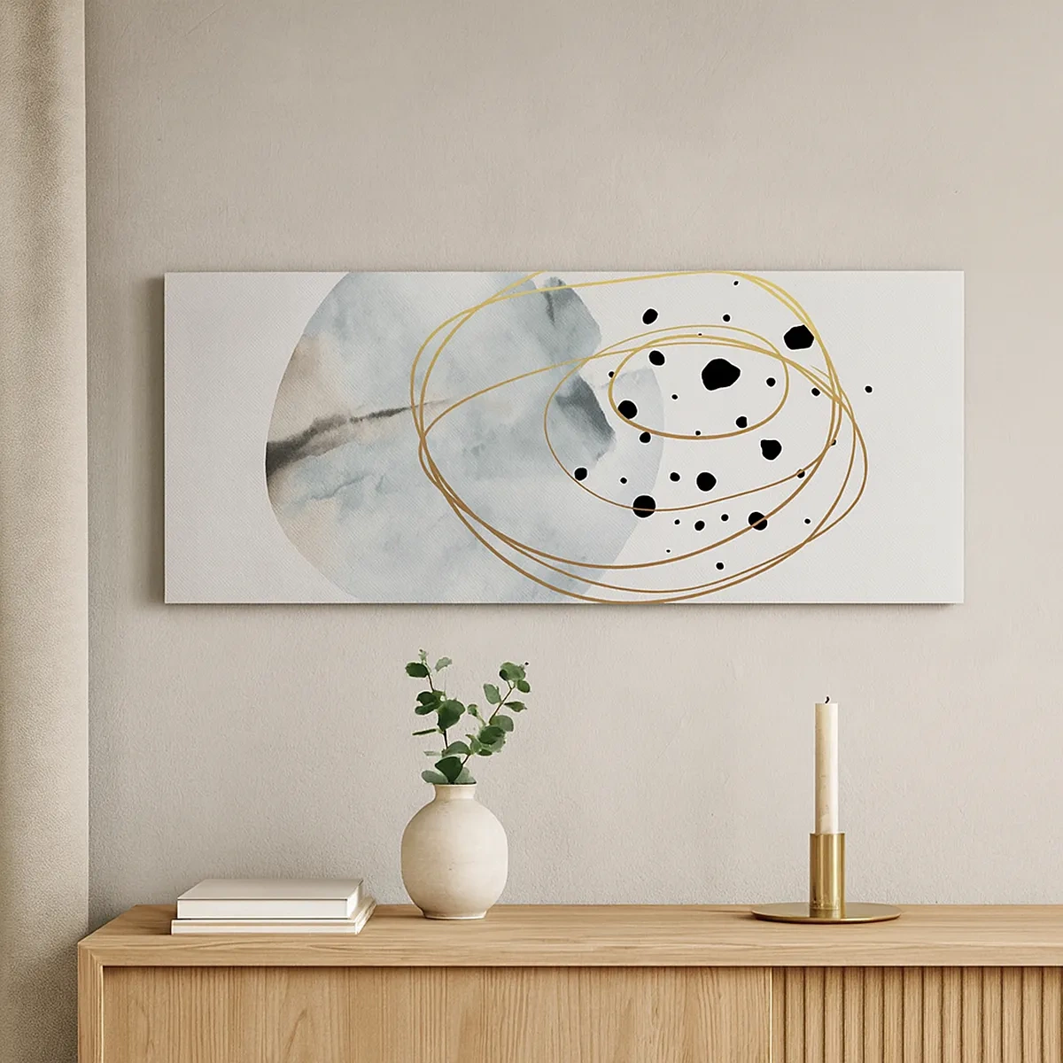 Canvastavla - Bild på duk - I rummets famn - 30x30 cm