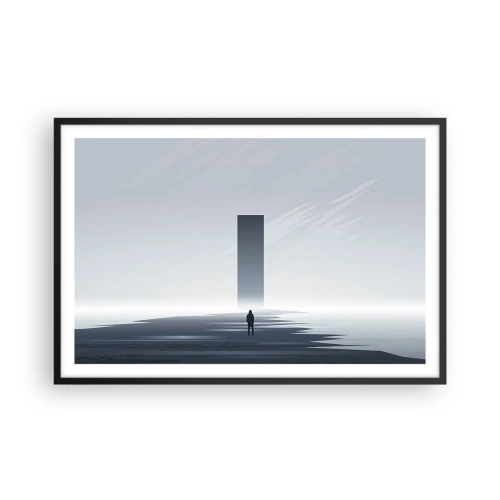 Affisch i svart ram - Möjlighet eller hot? - 91x61 cm