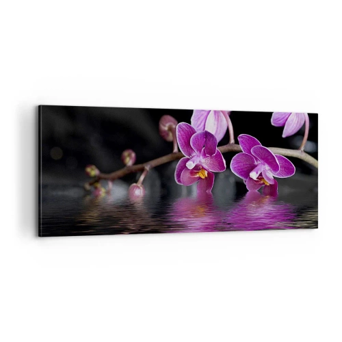 Canvastavla - Bild på duk - Lila skönhet - 100x40 cm