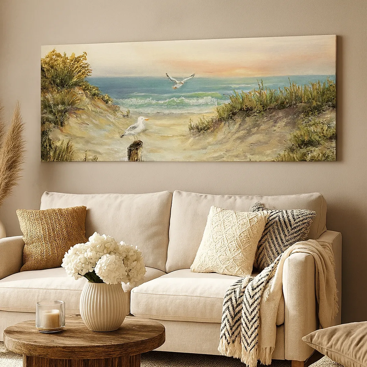 Canvastavla - Bild på duk - Vindstilla - 30x30 cm