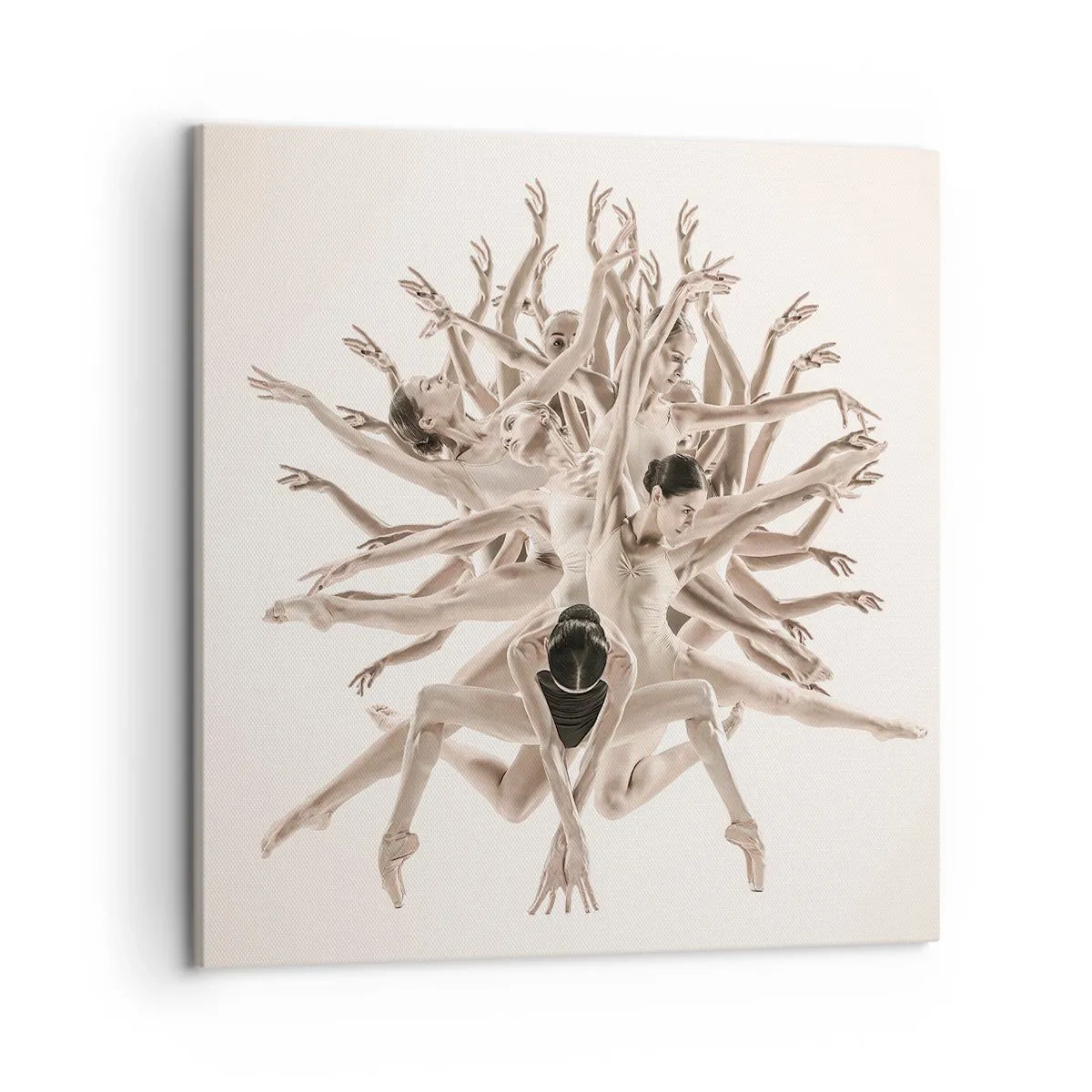 Canvastavla - Bild på duk - Blommar i dansen - 50x50 cm