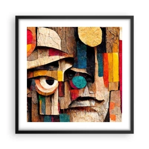 Affisch i svart ram - Jag ser dig... - 50x50 cm