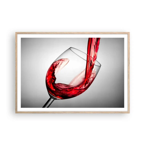 Affisch i ram av ljusek - Färg - rörelse - ljud - 100x70 cm