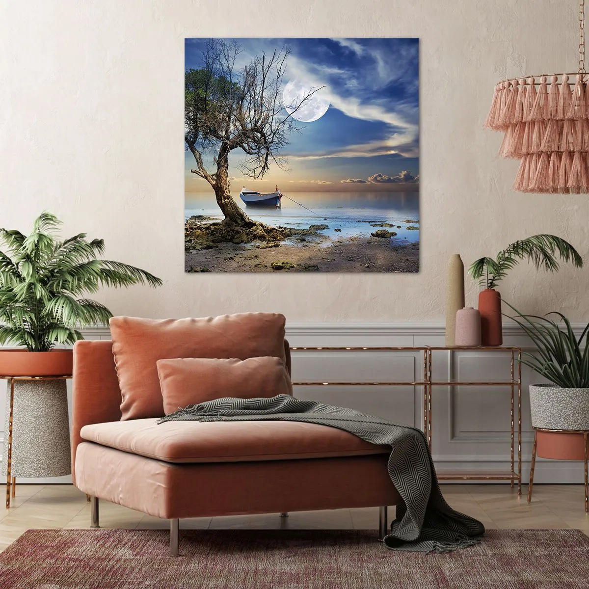 Canvastavla - Bild på duk - Är det slut eller början? - 70x70 cm