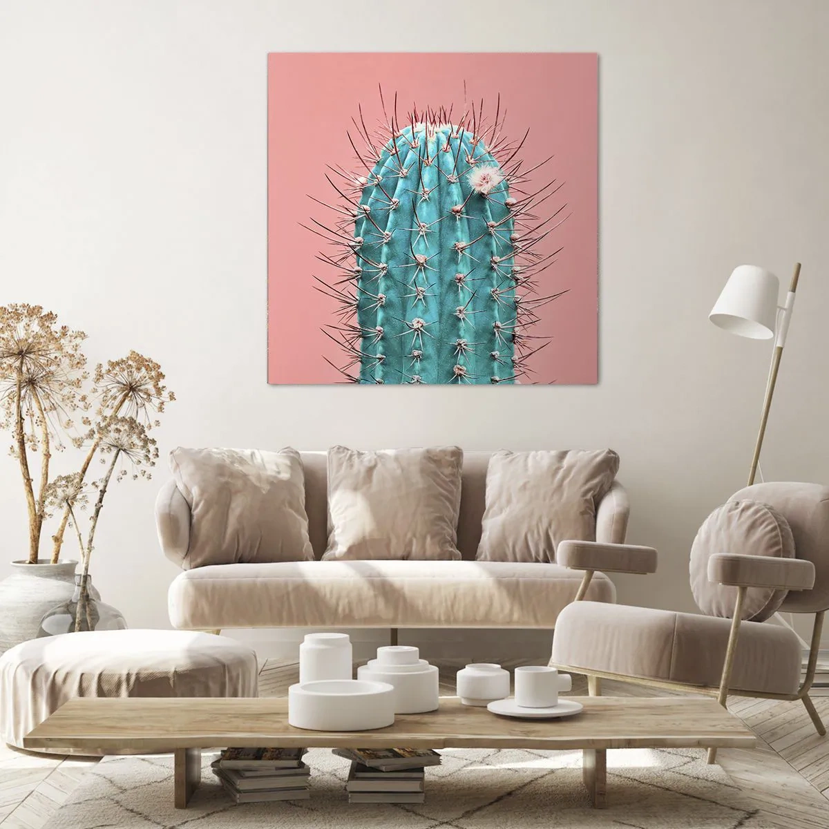 Canvastavla - Bild på duk - Titta bara - 60x60 cm