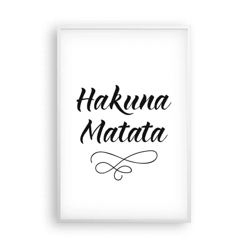 Affisch i vit ram - Bästa rådet - 61x91 cm