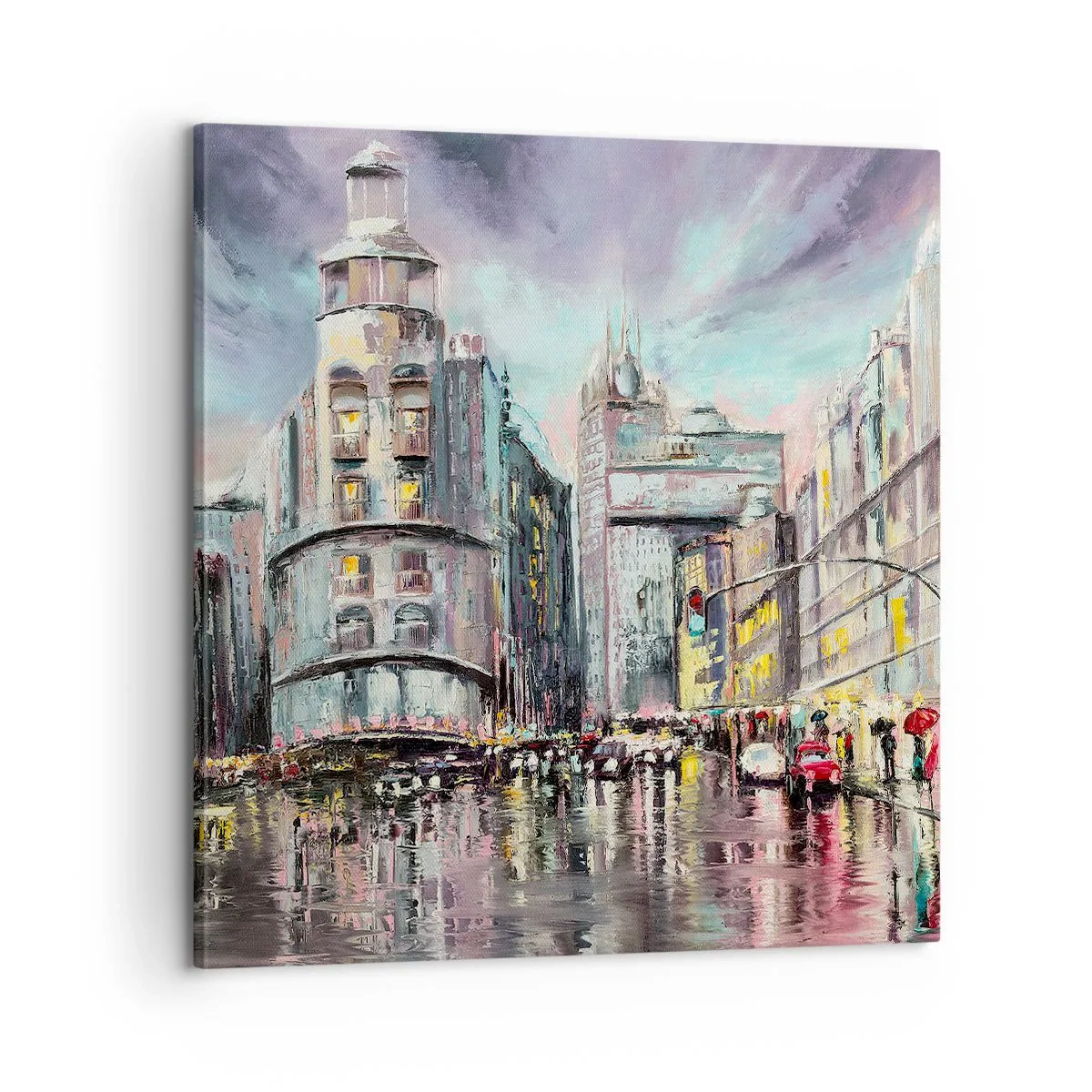 Canvastavla - Bild på duk - Det blir en lyckad kväll - 60x60 cm