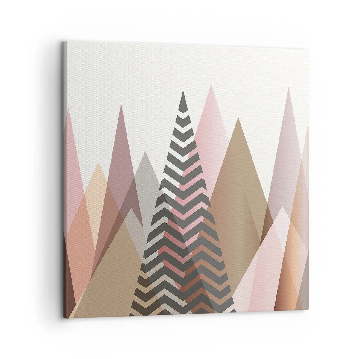 Canvastavla - Bild på duk - Utsikt över pyramider - 50x50 cm