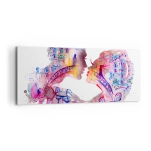 Canvastavla - Bild på duk - Suckarnas hemliga bro - 100x40 cm
