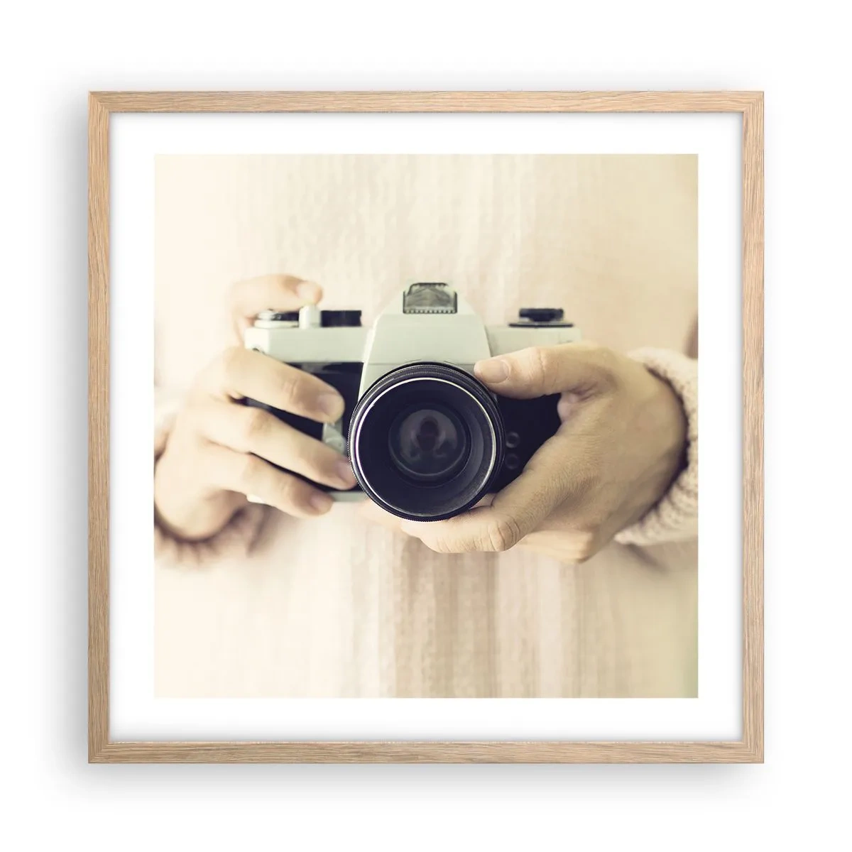 Affisch i ram av ljusek - För att veta mer... - 50x50 cm