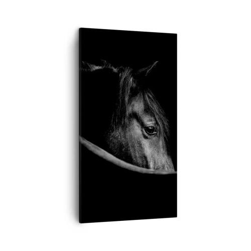 Canvastavla - Bild på duk - Svart prins - 45x80 cm